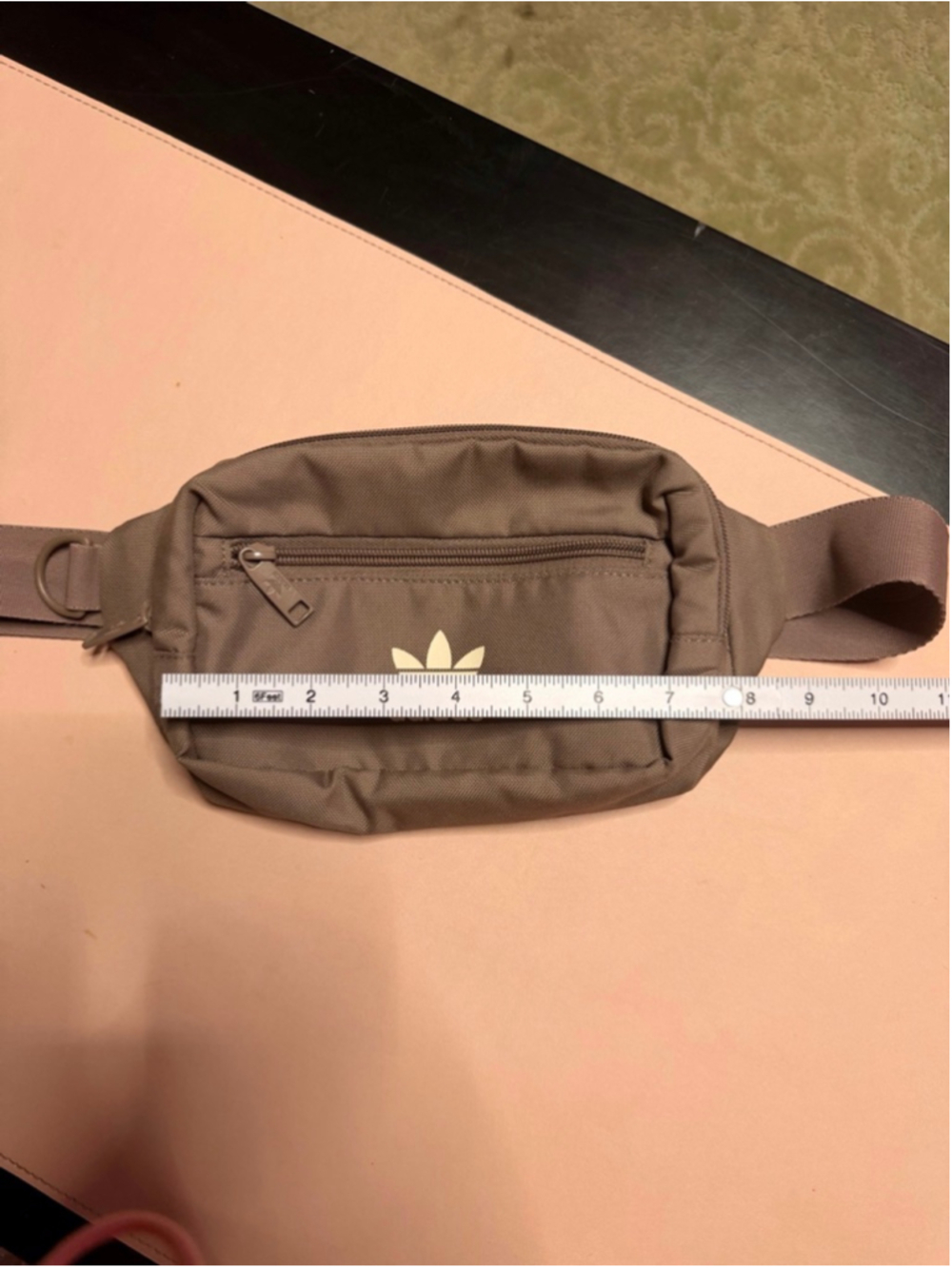 Adidas Brown Crossbody Bag Anti-Theft Money Pocket - Picture 7 of 14